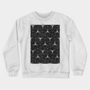 Hexagonal Pattern - Black Concrete Crewneck Sweatshirt